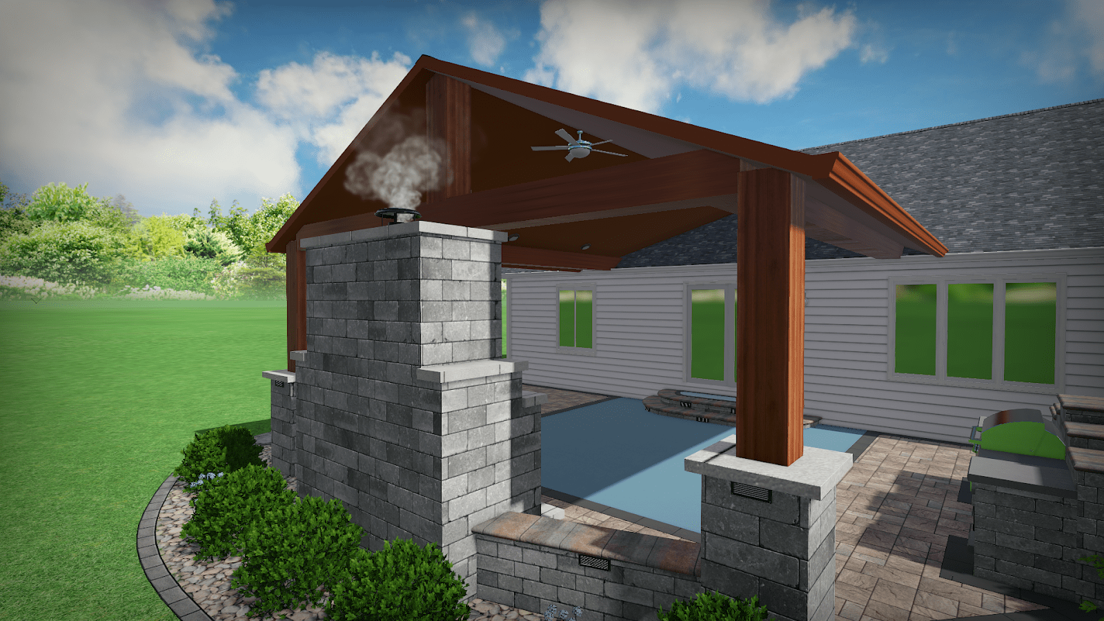Bender residence 3D design render
